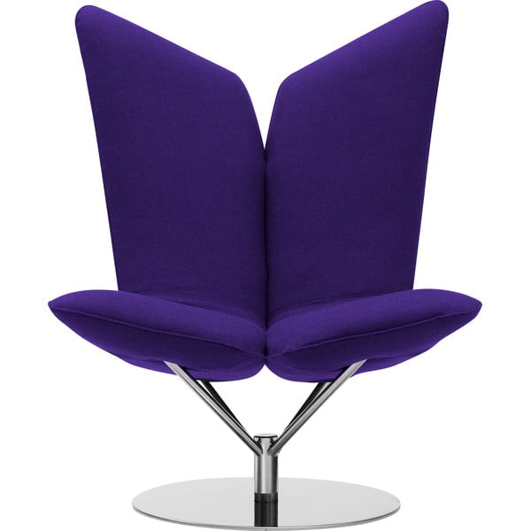 Tamsiai violetinė sukamoji kėdė Softline Angel