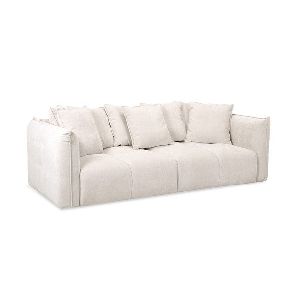 Baltos spalvos sofa iš šenilinio audinio Harlem – Bobochic Paris-image-4