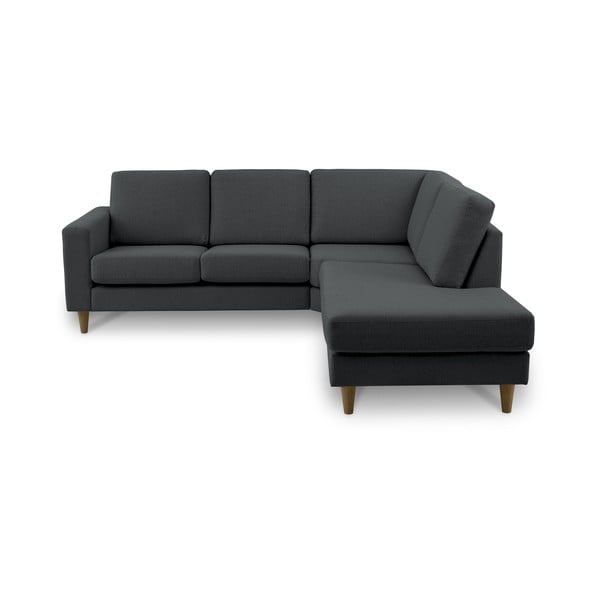 Kampinė sofa antracito spalvos (su dešiniuoju kampu) Focus – Scandic