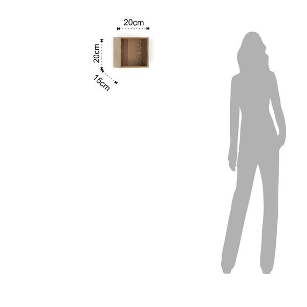 Medinė lentyna Tomasucci Billa, 20 x 15 x 20 cm-image-2