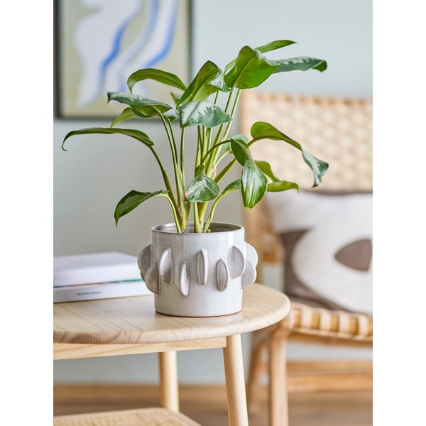 Akmens masės puodo dangtis ø 18 cm Roza - Bloomingville-image-1