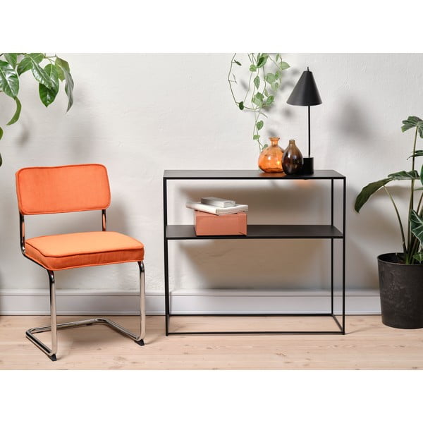 Iš velveto valgomojo kėdė oranžinės spalvos Rupert – Unique Furniture-image-2