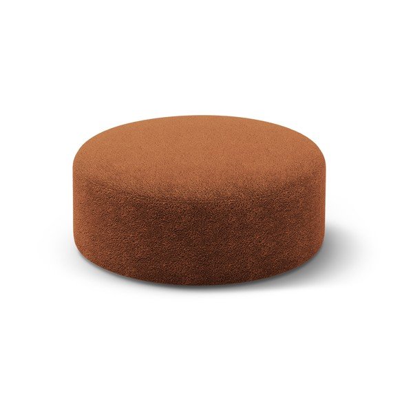 Raudonos plytų spalvos iš boucle pufas Dia – Micadoni 