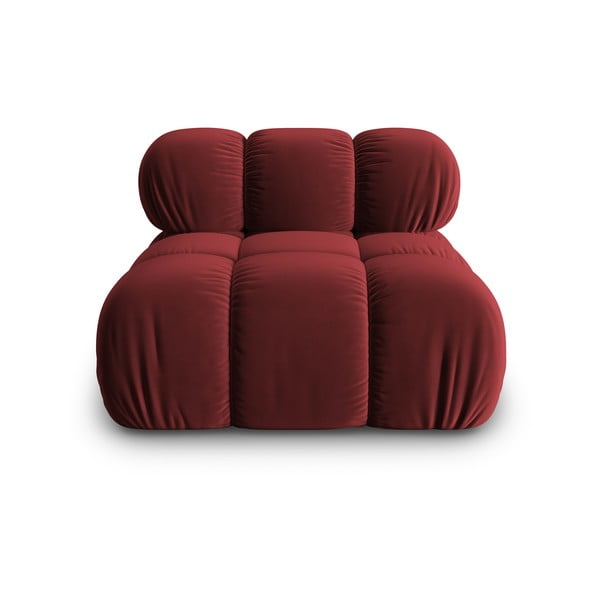 (modulinė) modulinė sofa raudonos spalvos iš velveto Bellis – Micadoni Home