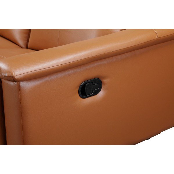 Iš dirbtinės odos sofa rudos spalvos 222 cm Lund – Støraa-image-4