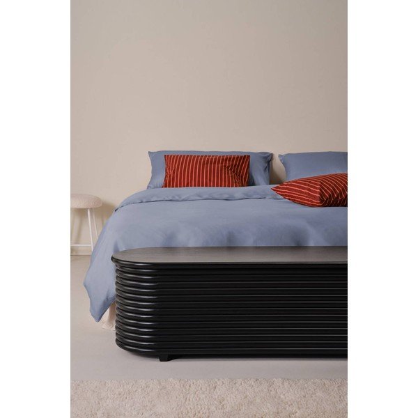 Juodos spalvos iš mango masyvo skrynia 150x42x42 cm Sjöbo – Jotex-image-1