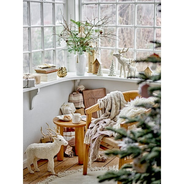 Iš akmens masės puodelis kreminės spalvos su Kalėdų motyvu 300 ml Winter – Bloomingville-image-1