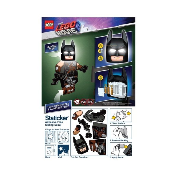 Sieninis šviestuvas su lipduku LEGO® story 2 Batman-image-3