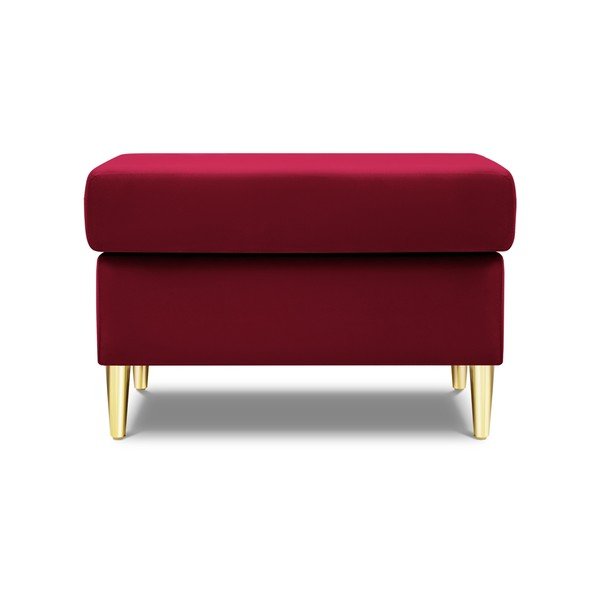 Raudonos spalvos iš velveto taburetė Kyoto – Cosmopolitan Design