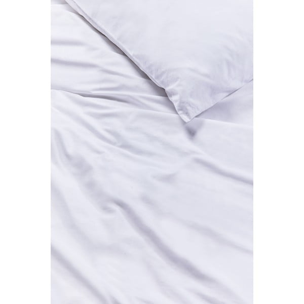 Balta medvilninė dvivietė patalynė Bonami Selection, 160 x 200 cm-image-1