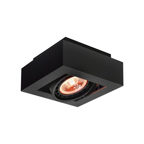 Lubinis šviestuvas juodos spalvos 18,5x18,5 cm su metaliniu gaubtu Loid – GTV