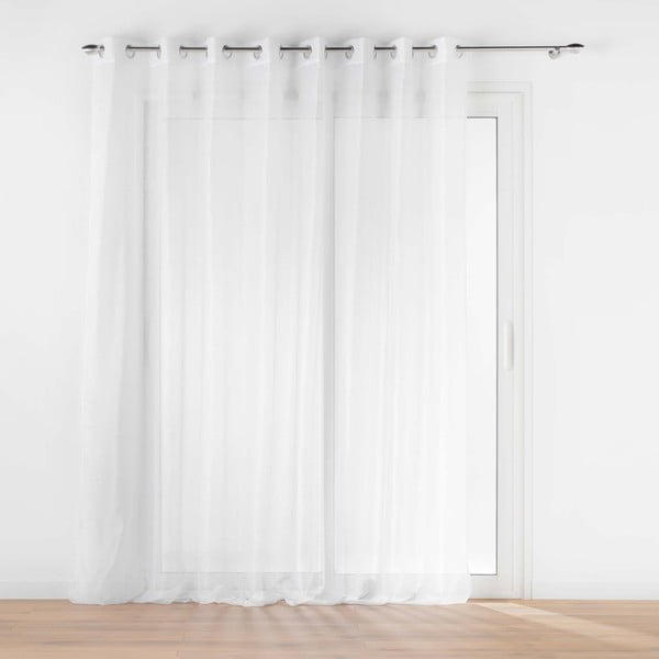 Baltos spalvos iš šydo permatoma užuolaida 300x240 cm Lissea – douceur d'intérieur