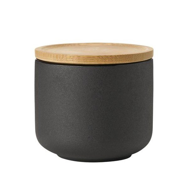 Juodos spalvos iš molio puodelis kapučino 200 ml Theo – Stelton-image-2