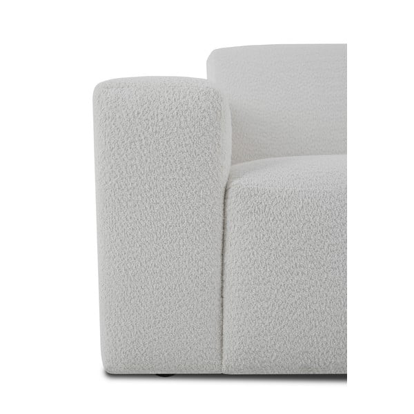 Iš boucle kampinė sofa baltos spalvos („U“ formos) Roxy – Scandic-image-4