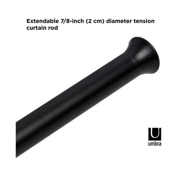 Plieninis ištraukiamas užuolaidos strypas 137 - 229 cm Chroma - Umbra-image-4