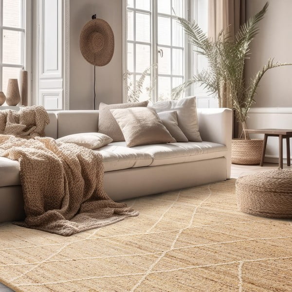 Kilimas iš vilnos natūralios spalvos 160x230 cm Noah – Asiatic Carpets-image-1
