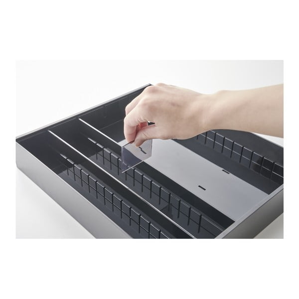 Juoda plastikinė spintelė stalčiui 47,5 x 35 cm - YAMAZAKI-image-3