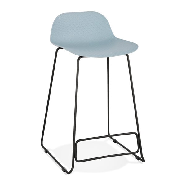 Šviesiai mėlyna Kokoon Slade baro kėdė, aukštis 85 cm