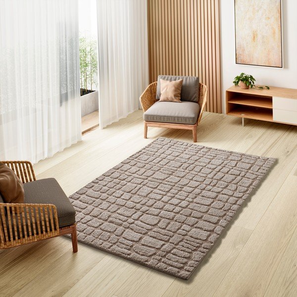 Smėlio spalvos kilimas 152x235 cm Juno – Universal-image-1