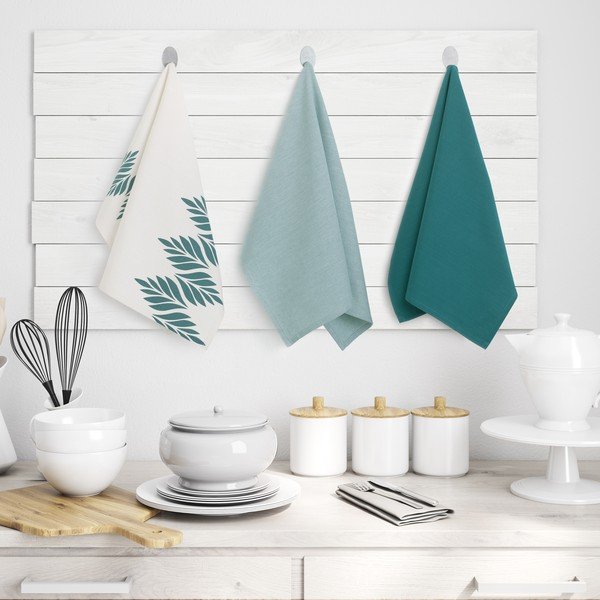 Virtuvės rankšluosčiai iš medvilnės 9 vnt. 50x70 cm Letty – AmeliaHome-image-1