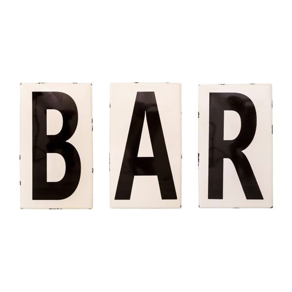Emalio raidės "Antic Line Bar