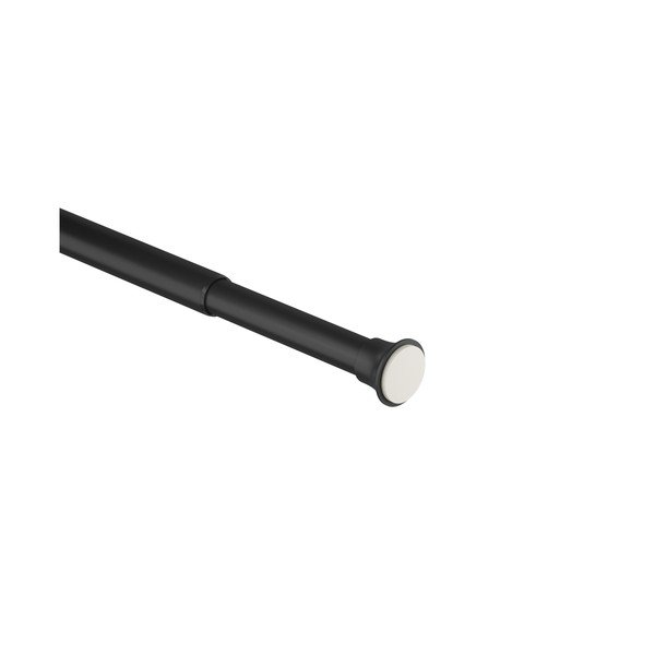 Matinės juodos spalvos dušo užuolaidų strypas 106 - 182 cm Chroma – Umbra