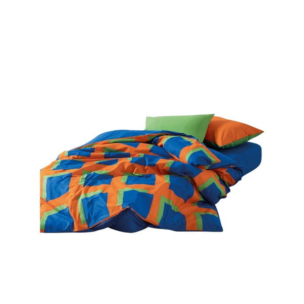 Iš ranforce medvilnės dvigulė/itin ilga patalynė su paklode/4 dalių 200x220 cm Venus – Mijolnir