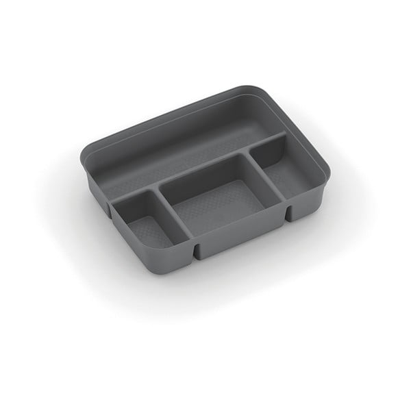 Iš plastiko daiktadėžės pertvara pilkos spalvos 31,5x24x7,5 cm K Latch Box – KIS