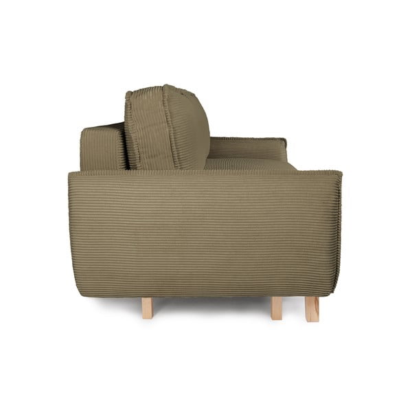 Iš kordinio velveto sulankstoma sofa žalios spalvos 218 cm Tori – Bonami Selection-image-3