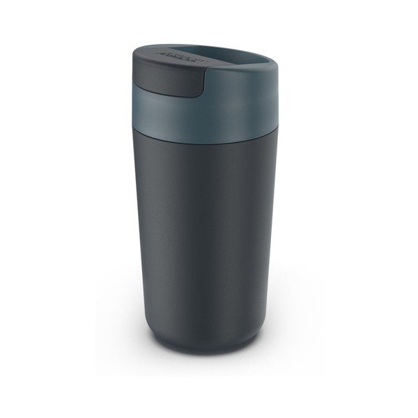 Kelioninis puodelis (ne termo) tamsiai mėlynos spalvos/antracito spalvos 450 ml Sipp – Joseph Joseph