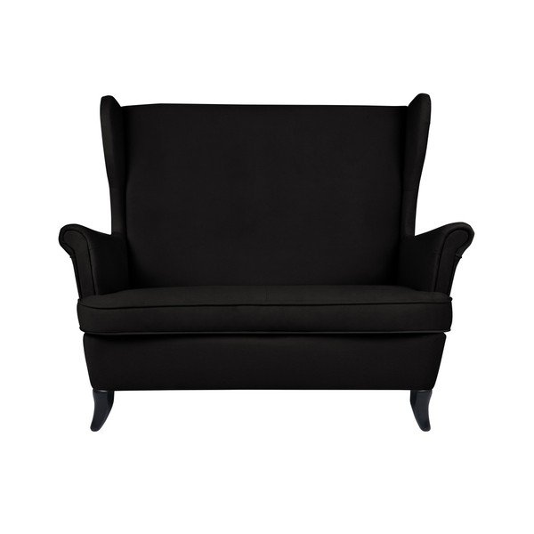 Juoda dvivietė sofa "Micadoni Home Pirla-image-1