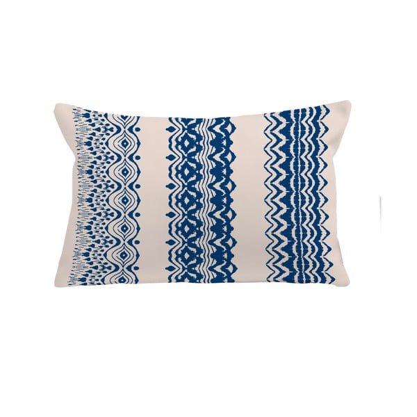 Mėlynos ir smėlio spalvos pagalvė Tierra Bella Blue, 50 x 35 cm
