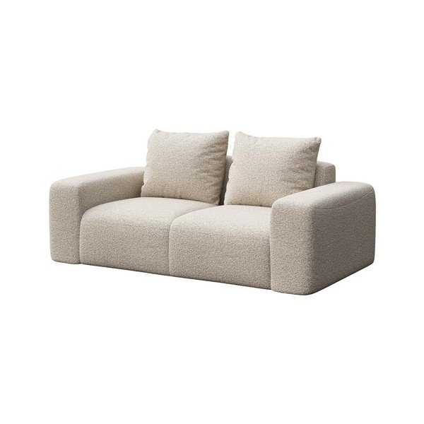 Sofa smėlio spalvos iš boucle 212 cm Feiro – MESONICA-image-2