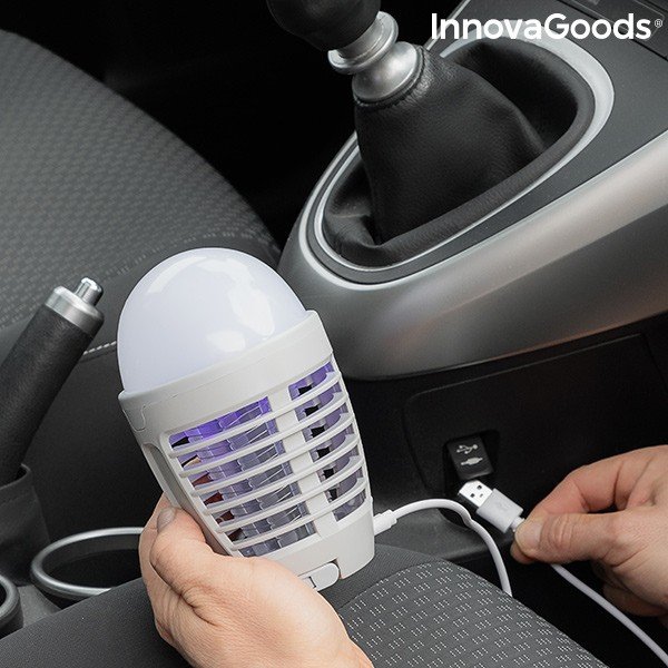 Įkraunamas 2-in-1 žibintas nuo uodų InnovaGoods-image-2