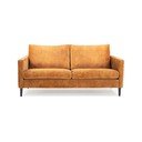 Geltonos spalvos sofa su aksominiu užvalkalu Scandic Adagio, plotis 153 cm