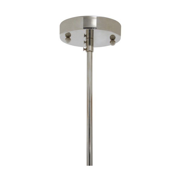 Sidabrinės spalvos iš metalo kabantis šviestuvas ø 27 cm su stiklo gaubtu Ritz – Premier Housewares-image-4