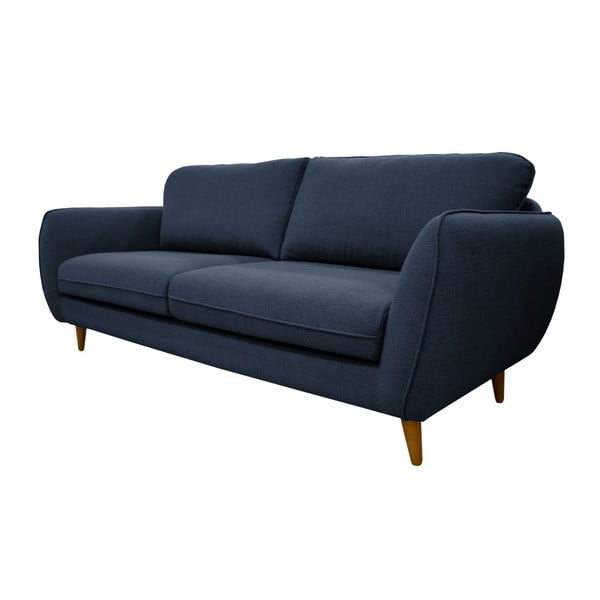 Tamsiai mėlyna trijų vietų sofa "Støraa Bari-image-1