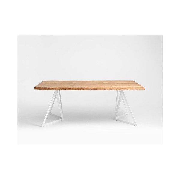 Valgomojo stalas su ąžuoliniu stalviršiu "Custom Form Sherwood", 180 x 90 cm-image-1