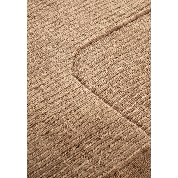 Rankų darbo iš vilnos kilimas smėlio spalvos 120x170 cm Charlotte – Villeroy&Boch-image-4