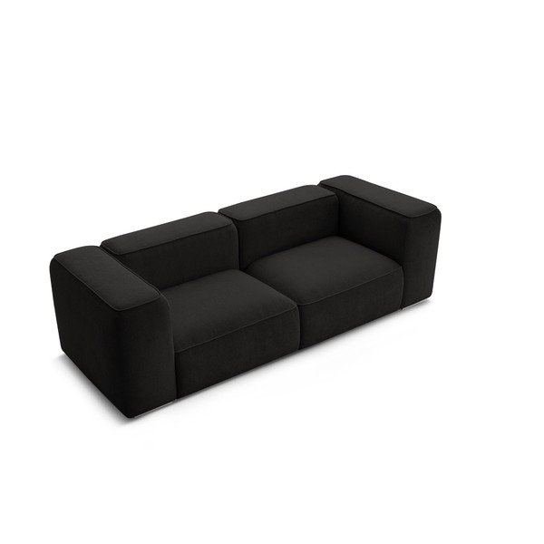 Sofa juodos spalvos 255 cm Zephyr – Bobochic Paris-image-4