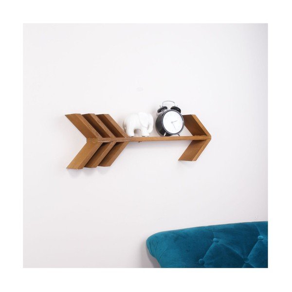Šiaurės Karolina "Scandinavian Home Decors" Fleche medinė sieninė lentyna