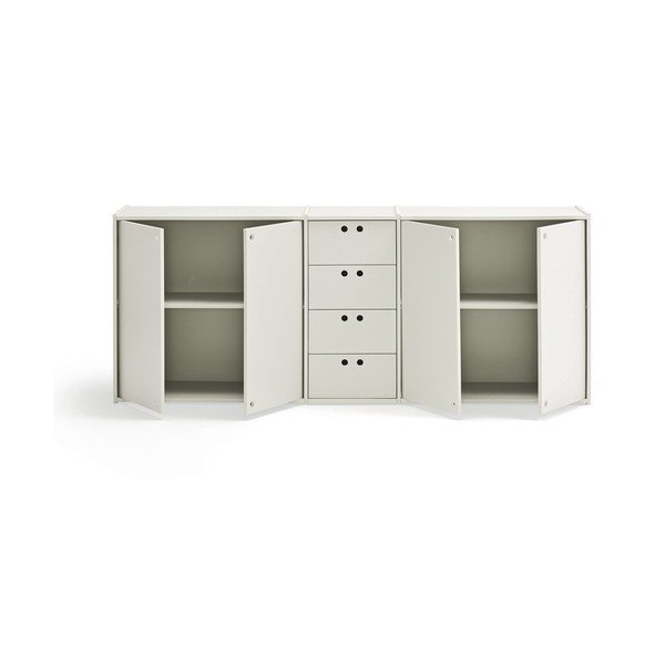 Kreminės spalvos šoninė spintelė 197x80x40 cm Wally – Teulat-image-2