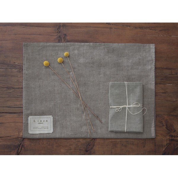 4 lininių servetėlių rinkinys Really Nice Things Grey, 43 x 43 cm-image-2