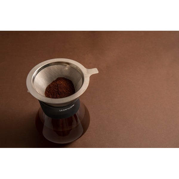 0,4 l talpos karafa iš borosilikatinio stiklo su nerūdijančio plieno filtru La Cafetiere - Kitchen Craft-image-2