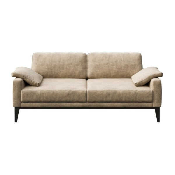 Smėlio spalvos dirbtinės odos sofa MESONICA Musso, 173 cm