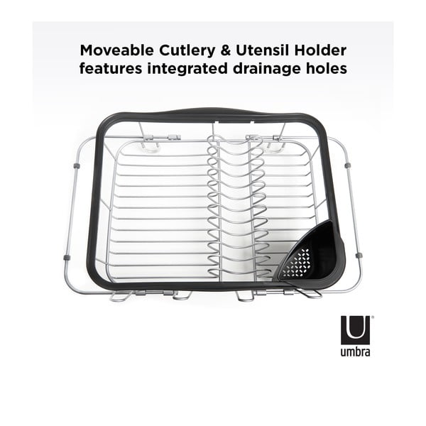 Iš plieno kiaurasamtis juodos spalvos 37x29 cm Sinkin – Umbra-image-4