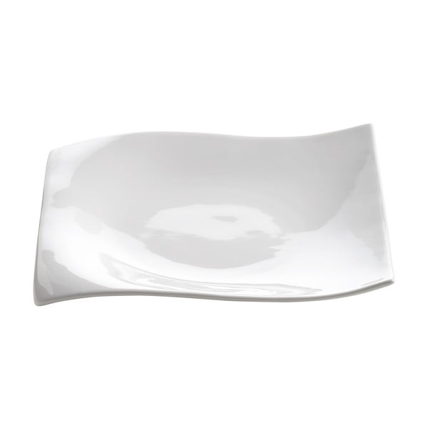 Balta porcelianinė desertinė lėkštė Maxwell & Williams Motion, 18 x 18 cm