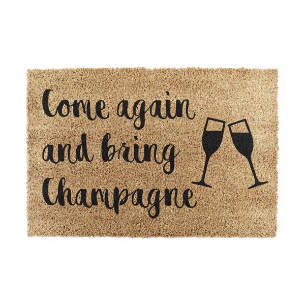 Iš kokoso pluošto grindų kilimėlis 40x60 cm Bring Champagne – Artsy Doormats