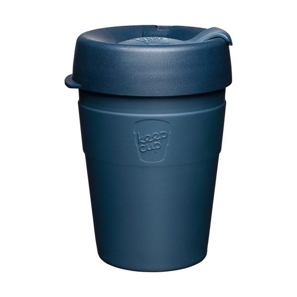 Tamsiai mėlynas kelioninis puodelis su dangteliu KeepCup Spruce Thermal, 340 ml