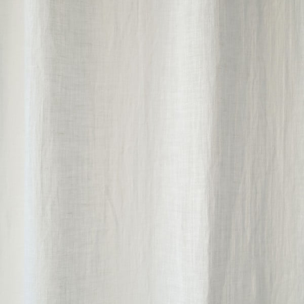 Baltos lininės lengvos užuolaidos su tuneliu Linen Tales Daytime, 250 x 130 cm-image-2